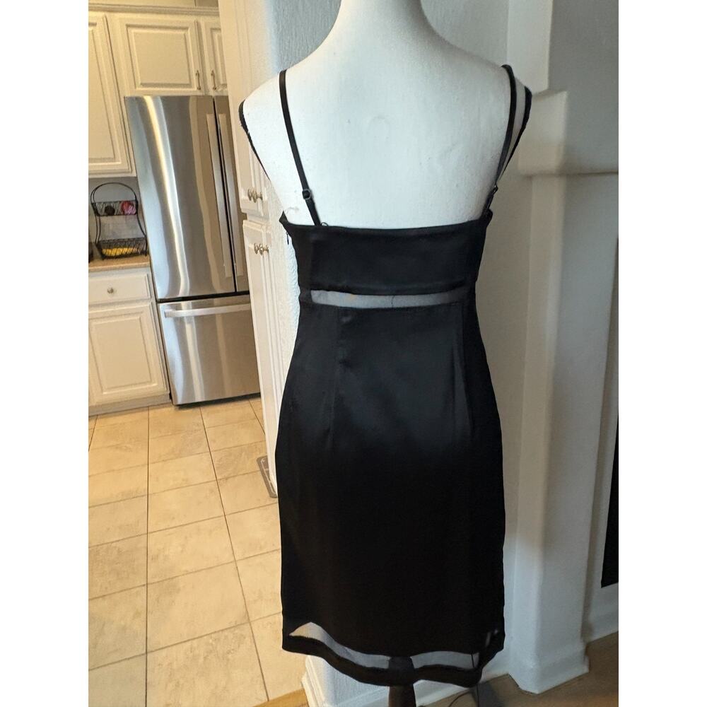 Calvin Klein spaghetti strap black sheath/cocktail dress size 4 - Picture 2 of 6